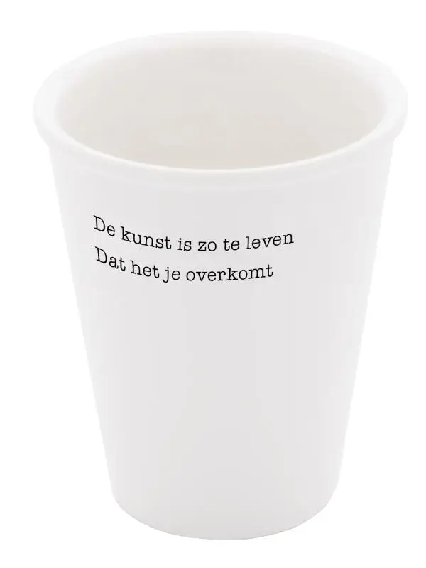 Porseleinen beker Kunst set van 2