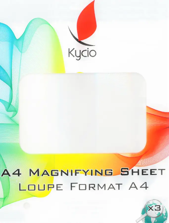 Magnifying sheet A4
