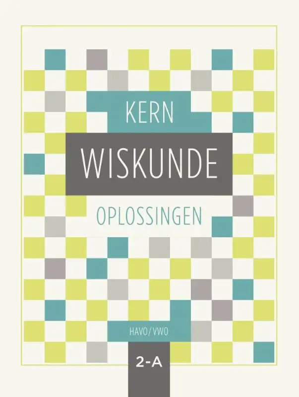 havo/vwo 2-A / KERN Wiskunde / Oplossingen