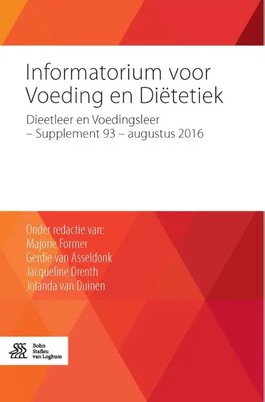 Informatorium voor voeding en diëtetiek / Dieetleer en Voedingsleer - Supplement 93 - augustus 2016