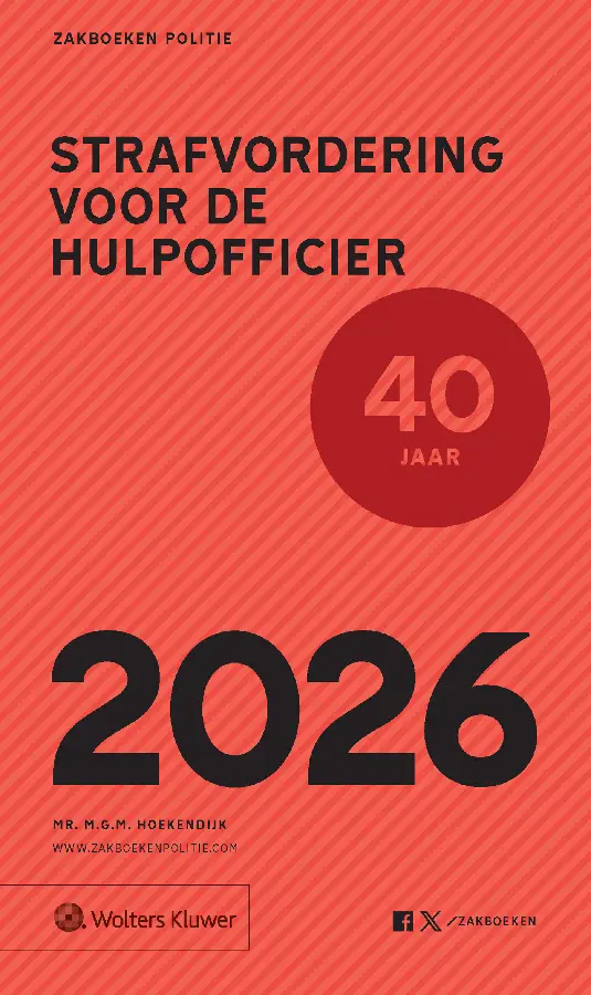 Zakboek Strafvordering voor de Hulpofficier / 2026