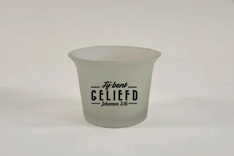 Waxinelichthouder Jij bent geliefd