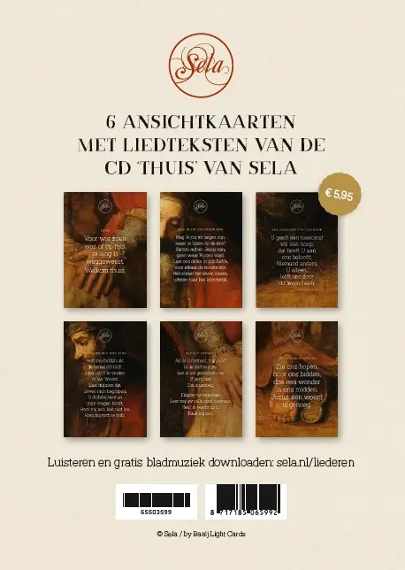 Thuis kaartenset (6 assortie)