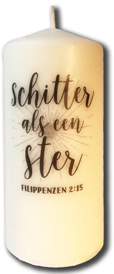 Kaars Schitter als een ster