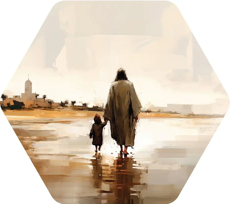 Honingraatbord Wandelen met Jezus