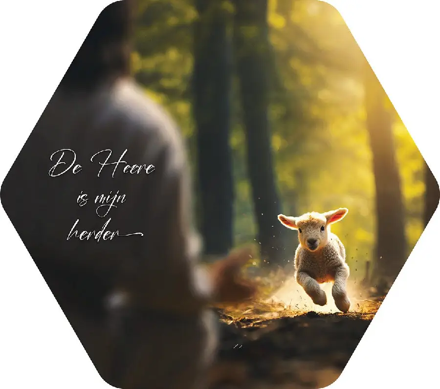 Honingraatbord De Heere is mijn herder