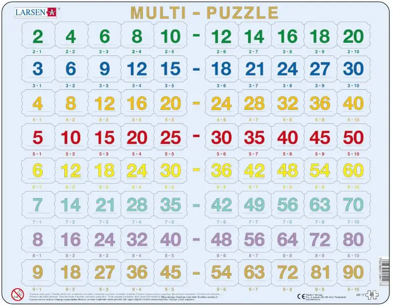 Larsen Puzzel - Tafels  - AR17