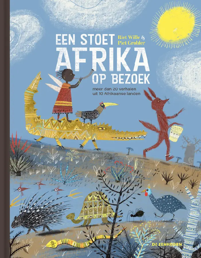 Een stoet Afrika op bezoek